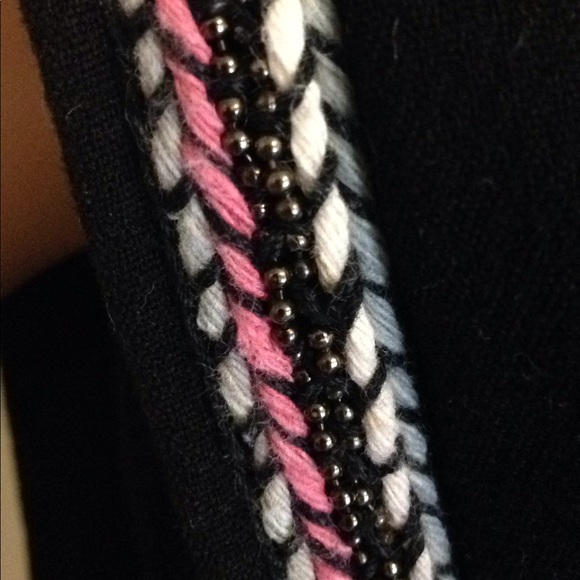 See You Soon Black Tunic Dress with Pink Edging - Picture 3 of 8